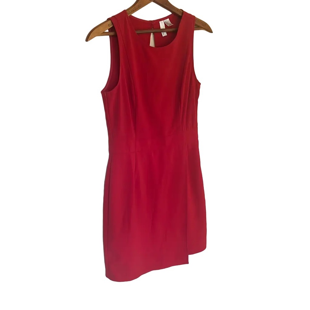 Forever 21 Exclusive red open back mini wrap dress